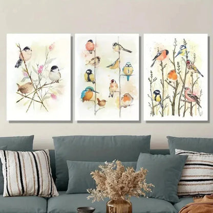 3pcs Vibrant Classic Modern Wall Art Set Canvas Unframed - High Quality Print 100% Australian Made Wall Canvas