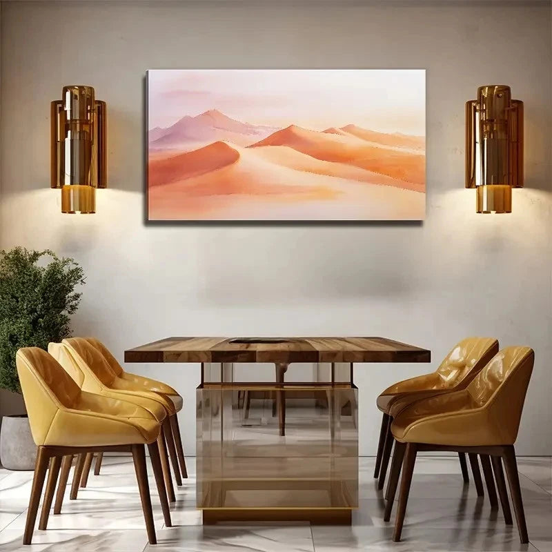Desert Deco Perfect Wall Art Canvas Office Home Room Framed 120x60cm