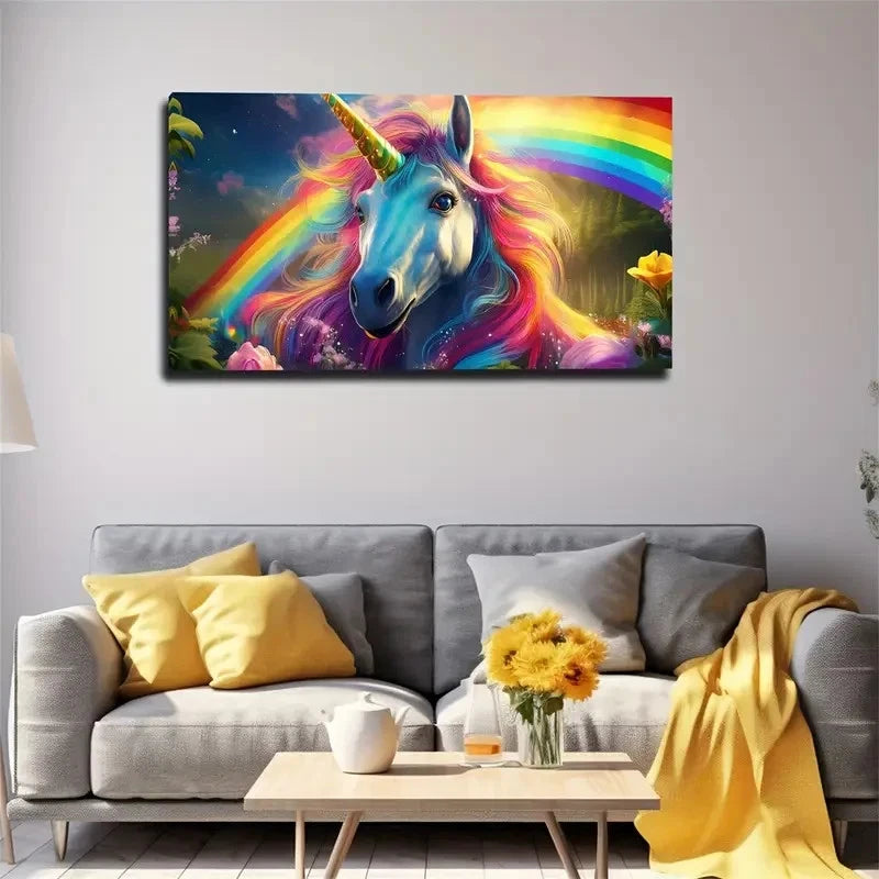 Vibrant Bohemian Modern Wall Art Canvas Office Home Room Framed 120x60cm