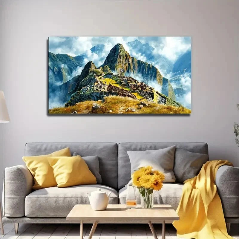Serenity Forest Cabin Perfect Wall Art Canvas Office Home Room Framed 120x60cm