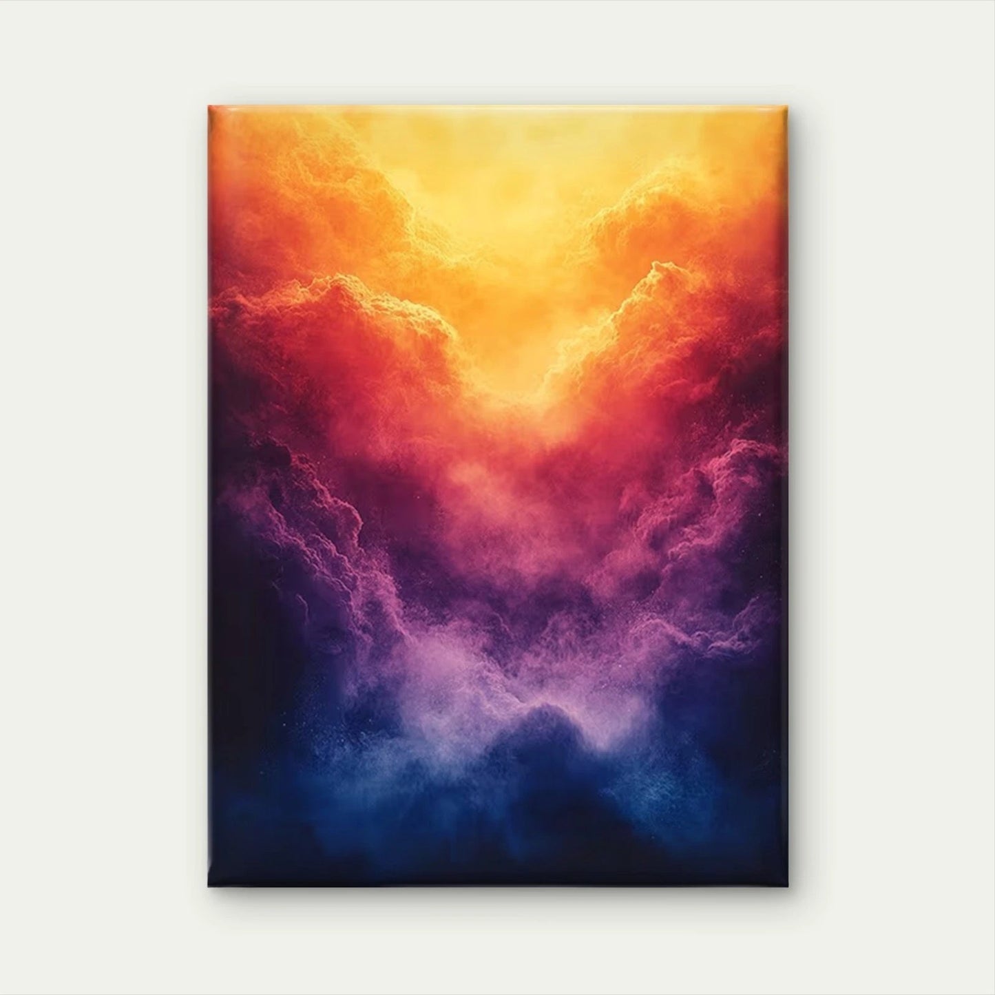 Vibrant Aura Gradient Metal Print Ready to Hang