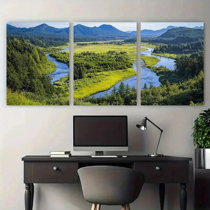 3pcs Pacific Northwest Oregon Landscapes Perfect  Wall Art Set Canvas Framed 40x60cm - High Quality Print 100% Australian Made Wall Canvas Ready to Hang