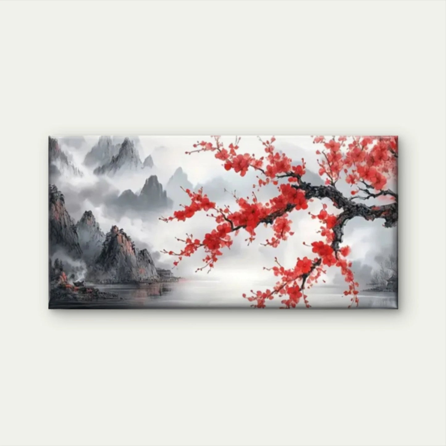 Mangroves Lakes Mist Mountain Wall Art Canvas Office Home Room Framed 120x60cm