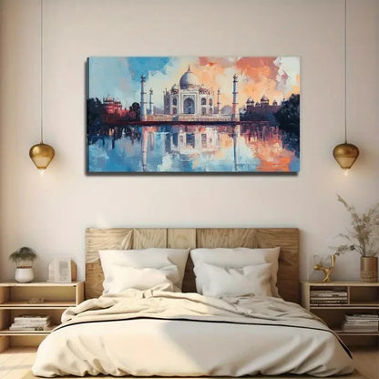 Famous Architecture Wall Art Canvas Office Home Room Framed 120x60cm