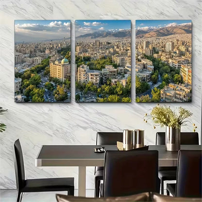 3pcs Tehran Iran Landscapes Metal Print Ready to Hang Art