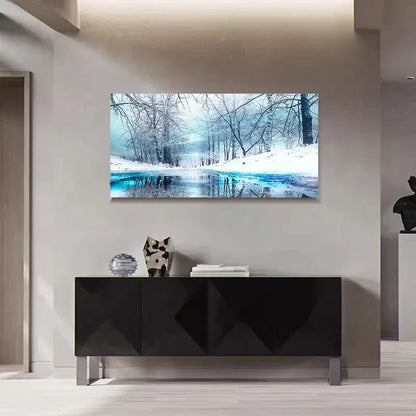 Dreamy Beautiful Scenery Forest Wall Art Canvas Office Home Room Framed 120x60cm - Bella Home Decor