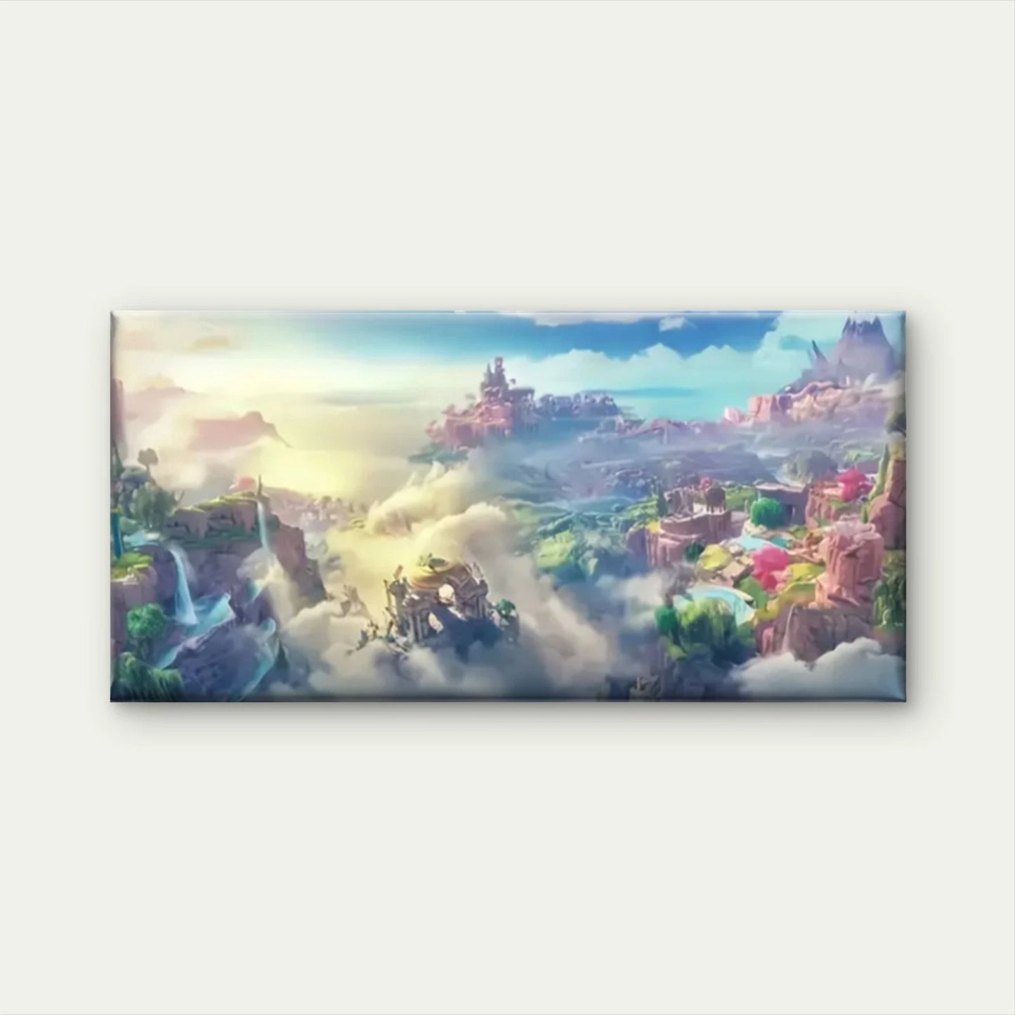 Enchanted Fantasy World Magical Wall Art Canvas Office Home Room Framed 120x60cm