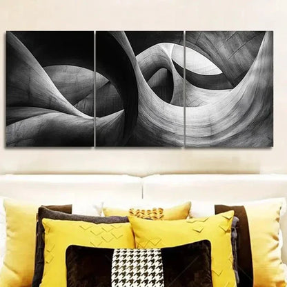 3pcs Abstract Art Deco Classic Wall Art Set Canvas Unframed - High Quality Print 100% Australian Made Wall Canvas - Bella Home Decor