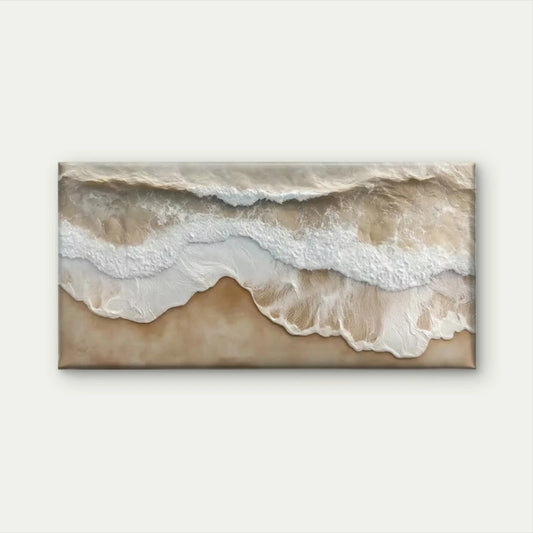 Abstract Ocean Wave Beach Wall Art Canvas Office Home Room Framed 120x60cm