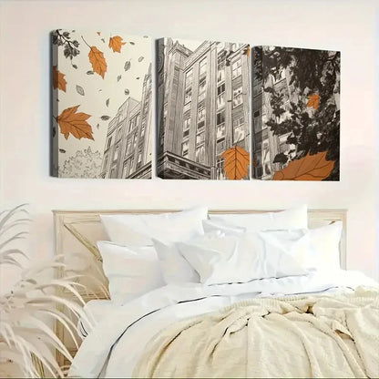 3pcs Deco Hotel at Twilight  DHT  Wall Art Canvas Framed 40x60cm - High Quality Print 100% Australian Made Wall Canvas Ready to Hang - Bella Home Decor