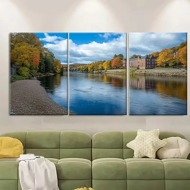 3pcs River Dart Dartmouth Metal Print Ready to Hang Art