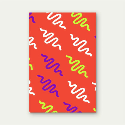 Modern Zig Zag Art 60x90cm Metal Print Ready to Hang - Bella Home Decor
