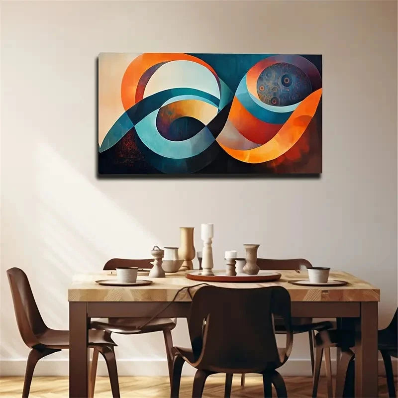 Colourful Lines Are Suitable Wall Art Canvas Office Home Room Framed 120x60cm