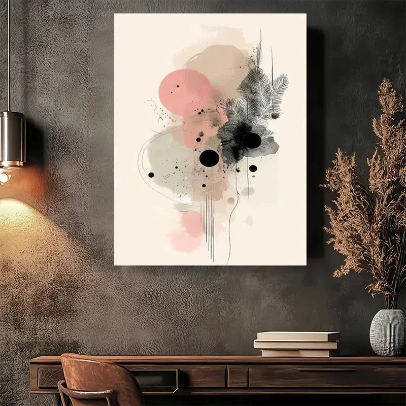 Beautiful Abstract Watercolor Modern Painting 40x60cm Metal Print Ready to Hang - Bella Home Decor