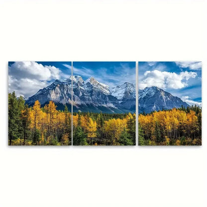 3pcs Banff National Park Alberta Canada Travel Wall Art Set Canvas Framed 40x60cm - High Quality Print 100% Australian Made Wall Canvas Ready to Hang - Bella Home Decor