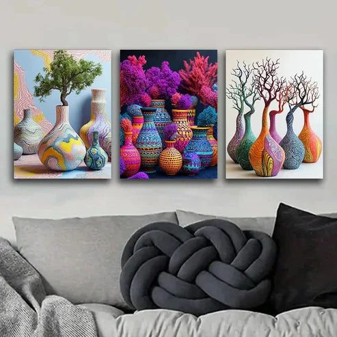 3pcs Waterproof Cloth, Luxurious Wall Art Set Canvas Unframed – High Quality Print 100% Australian Made Wall Canvas