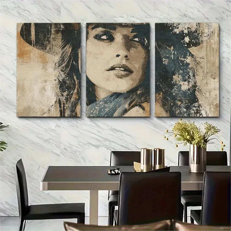 3pcs Neutral Aesthetic Decor Rustic Prefect Wall Art Set Canvas Framed 60x90cm - High Quality Print 100% Australian Made Wall Canvas Ready to Hang