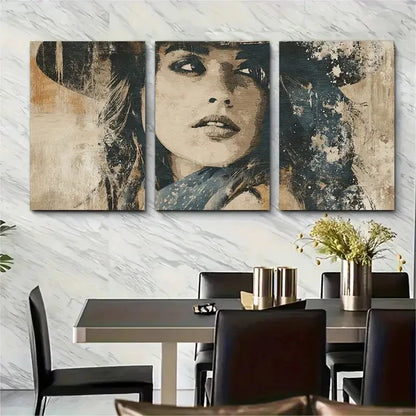 3pcs Neutral Aesthetic Decor Rustic Prefect Wall Art Set Canvas Framed 60x90cm - High Quality Print 100% Australian Made Wall Canvas Ready to Hang