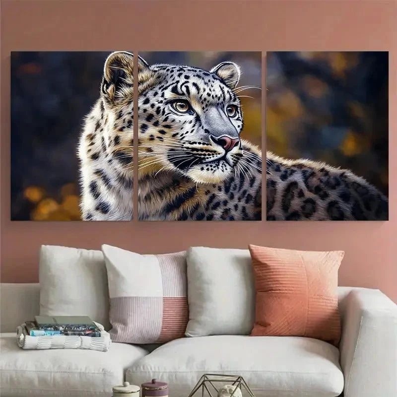 3pcs Snow Leopard Portrait Animals Wall Art Set Canvas Framed 40x60cm - High Quality Print 100% Australian Made Wall Canvas Ready to Hang (Copy) - Bella Home Decor
