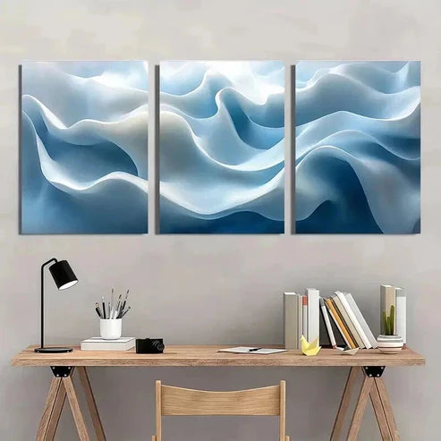 3pcs Geometric Minimalist Design with White Wall Art Canvas Unframed - High Quality Print 100% Australian Made Wall Canvas