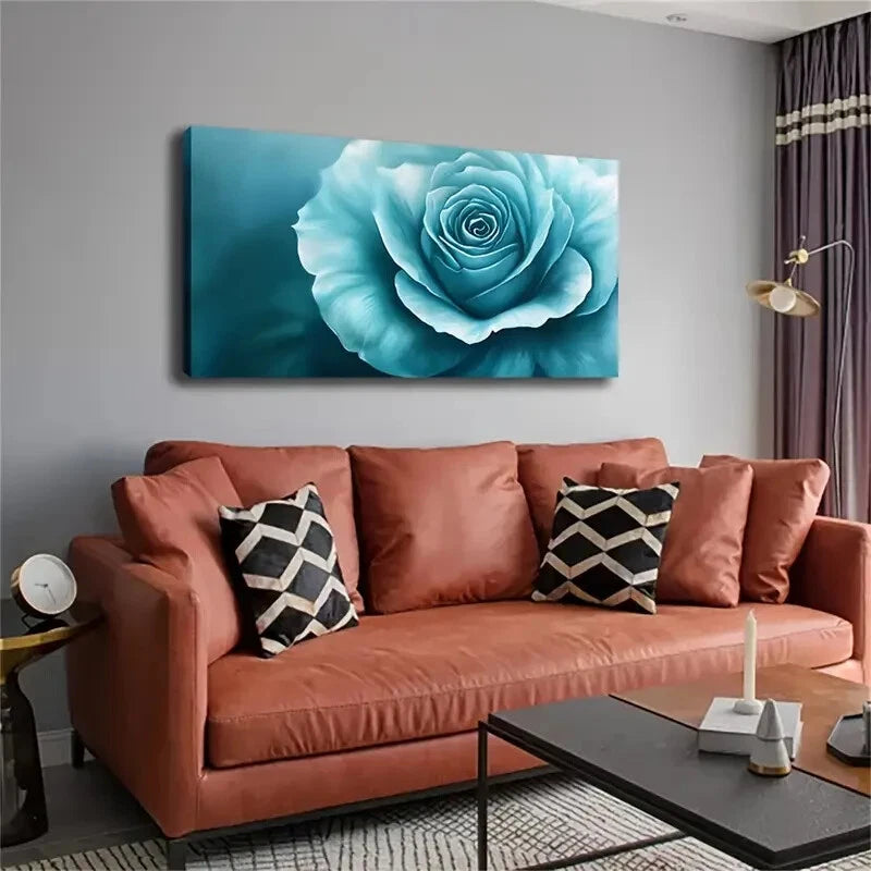Rose Petal Gradient Color Wall Art Canvas Office Home Room Framed 120x60cm - Bella Home Decor