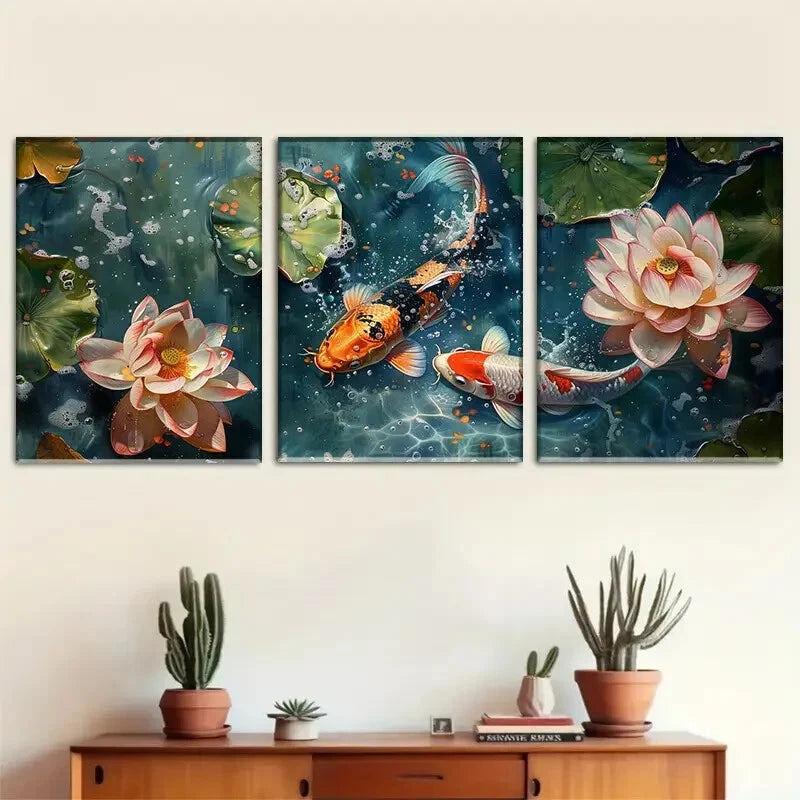 3pcs Abstract Purple Swirl Modern Fluid Perfect Wall Art Set Canvas Framed 40x60cm - High Quality Print 100% Australian Made Wall Canvas Ready to Hang - Bella Home Decor