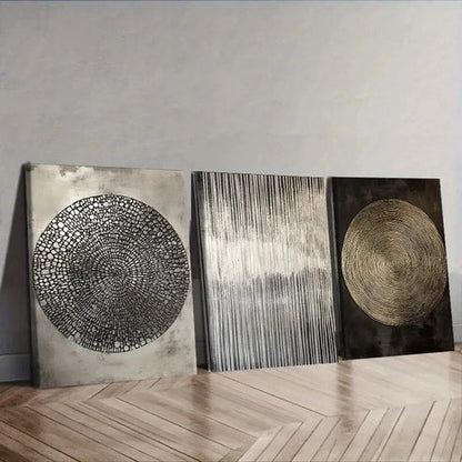 3pcs Three Different Textures Wall Art Canvas Unframed - High Quality Print 100% Australian Made Wall Canvas