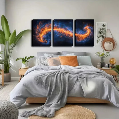 3pcs Shocking, Vast Galaxy Wall Art Set Canvas Unframed - High Quality Print 100% Australian Made Wall Canvas