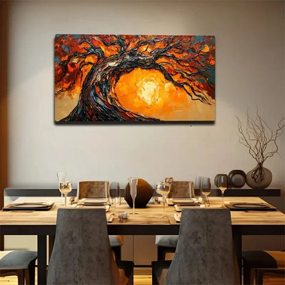 Autumn Colors Modern Vibrant Wall Art Canvas Office Home Room Framed 120x60cm