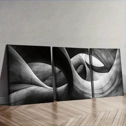 3pcs Abstract Art Deco Classic Wall Art Set Canvas Unframed - High Quality Print 100% Australian Made Wall Canvas - Bella Home Decor