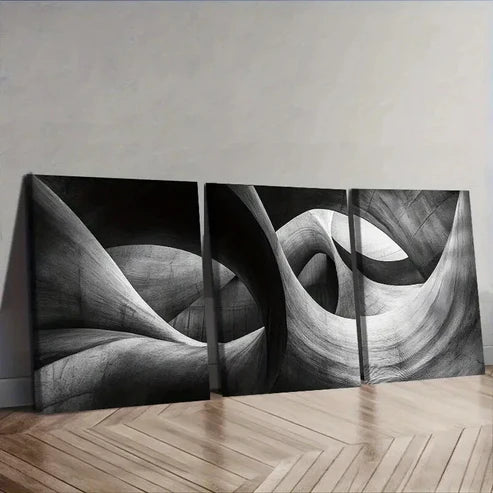 3pcs Abstract Art Deco Classic Wall Art Set Canvas Unframed - High Quality Print 100% Australian Made Wall Canvas