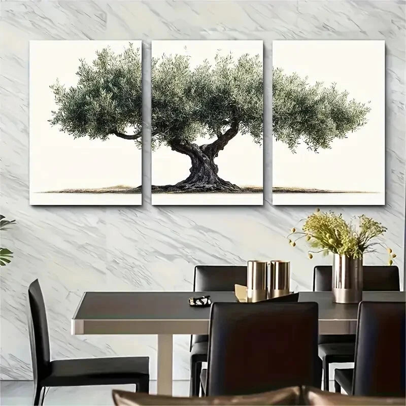 3pcs Botanical Tree Nature Décor Perfect Wall Art Set Canvas Framed 40x60cm - High Quality Print 100% Australian Made Wall Canvas Ready to Hang - Bella Home Decor