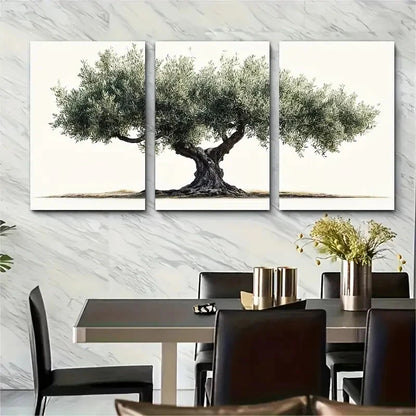 3pcs Botanical Tree Nature Décor Perfect Wall Art Set Canvas Framed 40x60cm - High Quality Print 100% Australian Made Wall Canvas Ready to Hang - Bella Home Decor