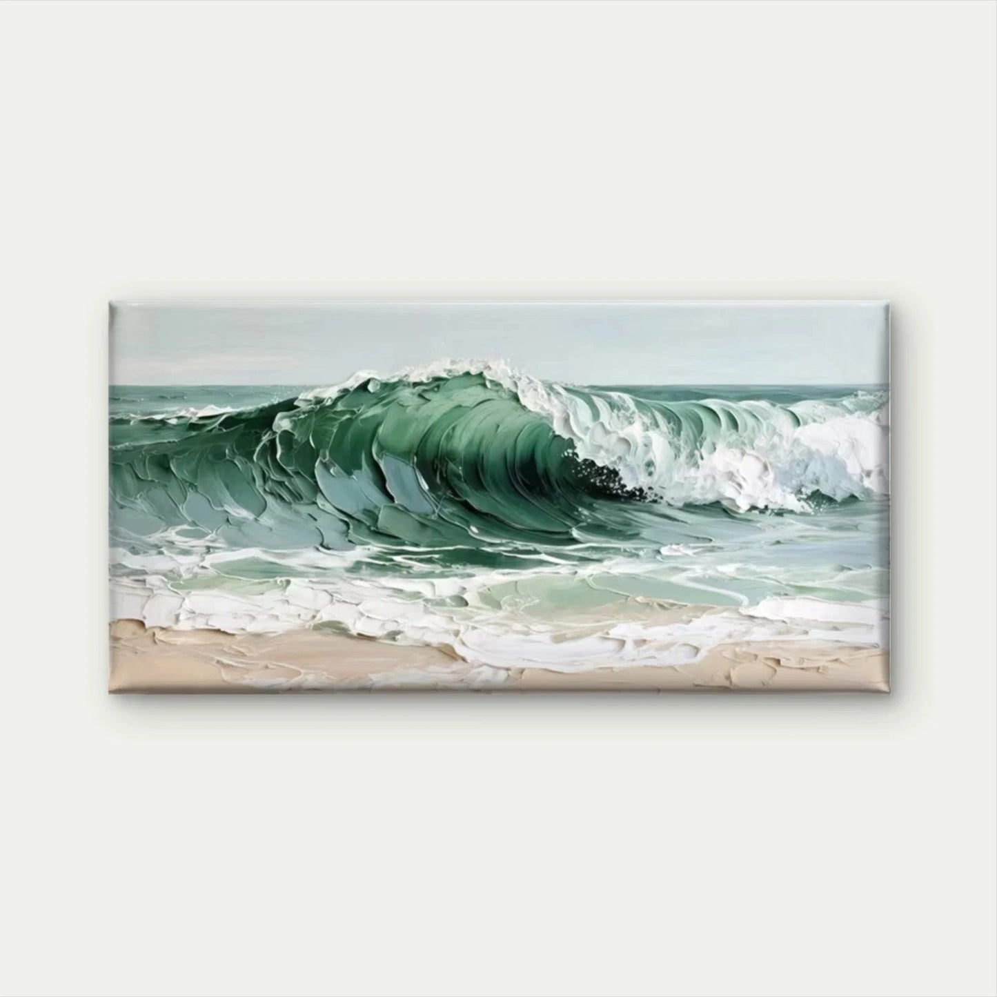 Ocean Wave Sea Beach Wall Art Canvas Office Home Room Framed 120x60cm