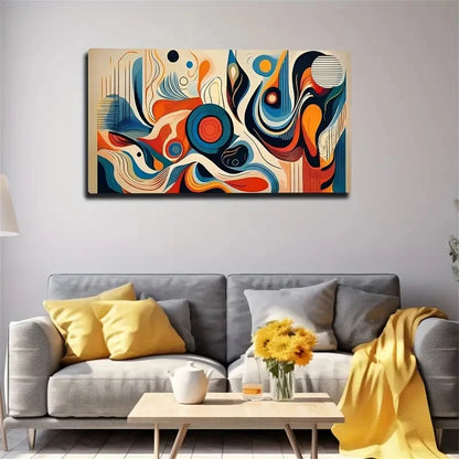 Creative Products Abstract Wall Art Canvas Office Home Room Framed 120x60cm