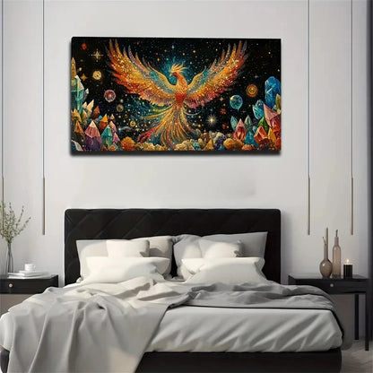 Starry Sky And Crystal Colors Wall Art Canvas Office Home Room Framed 120x60cm