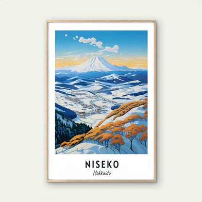 Niseko Hokkaido Japan Winter Scenery Travel Poster Print Wall Art