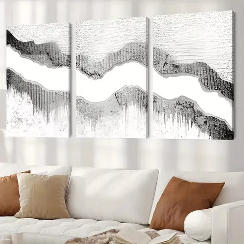 3pcs Abstract Art Set Canvas Unframed - High Quality Print 100% Australian Made Wall Canvas - Bella Home Decor