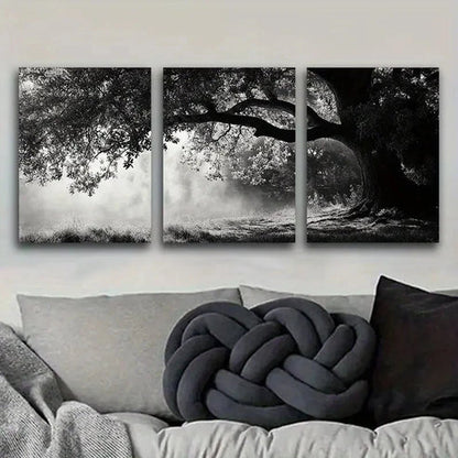 3pcs Dark Chic Angel Oaks Darkness Design Wall Art Canvas Unframed - High Quality Print 100% Australian Made Wall Canvas - Bella Home Decor