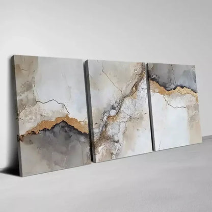 3pcs Abstract Charming Texture  Canvas Unframed - High Quality Print 100% Australian Made Wall Canvas - Bella Home Decor