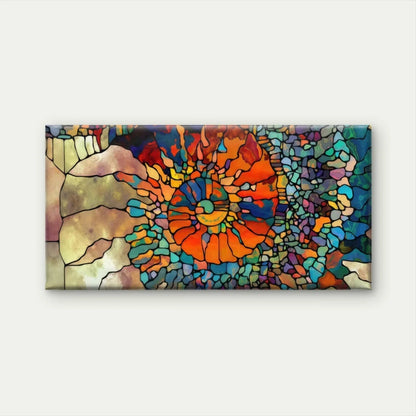 Multicolor Abstract Spiral Wall Art Canvas Office Home Room Framed 120x60cm