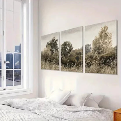 3pcs Framed Landscape Wall Art Set - Modern Brown Tree Canvas Framed 60x90cm - High Quality Print 100% Australian Made Wall Canvas Ready to Hang