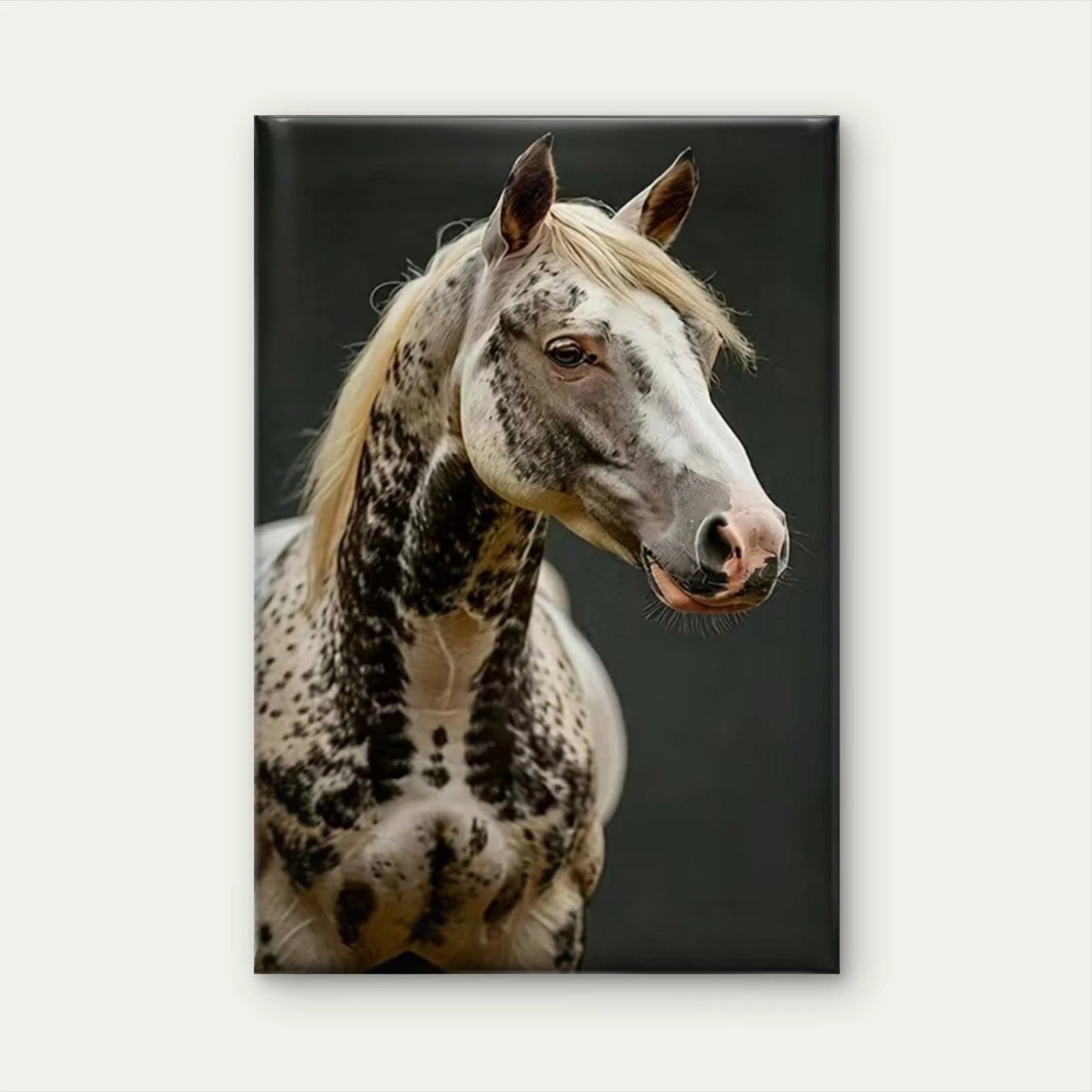 Elegant Spotted Steed Oil Painting Portrait 60x90cm Home Decor Wall Print Art - Bella Home Decor