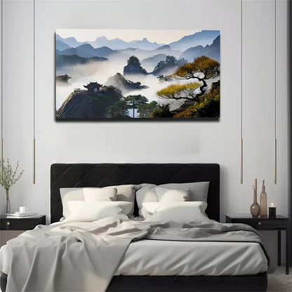 Huangshan In China Wall Art Canvas Office Home Room Framed 120x60cm