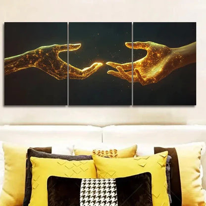 3pcs Mechanical hand  Wall Art Set Canvas Unframed - High Quality Print 100% Australian Made Wall Canvas