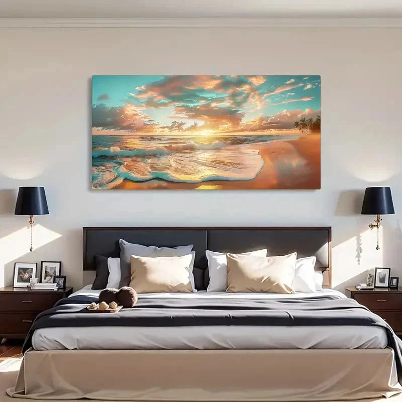 Classic Retro Contemporary Wall Art Canvas Office Home Room Framed 120x60cm