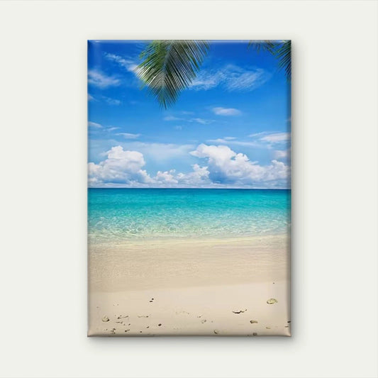 Vibrant Turquoise Waters & Palm Trees 60x90cm Home Decor Wall Print Art
