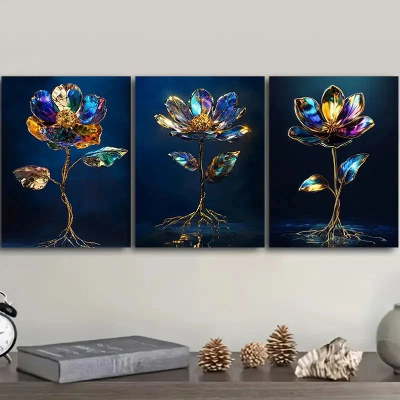 3pcs Deco Modern Contemporary Portrait Wall Art Set Canvas Framed 50x70cm - High Quality Print 100% Australian Made Wall Canvas Ready to Hang - Bella Home Decor