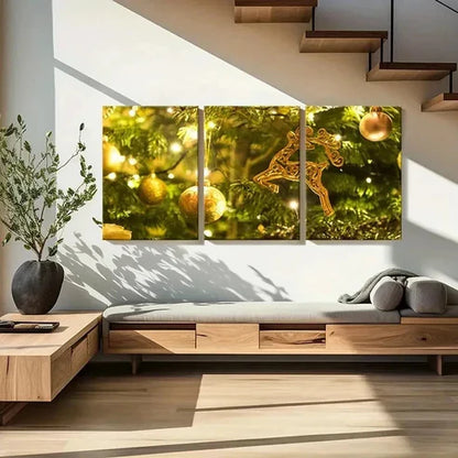 3pcs Winter Decorations Wall Art Canvas Unframed - High Quality Print 100% Australian Made Wall Canvas
