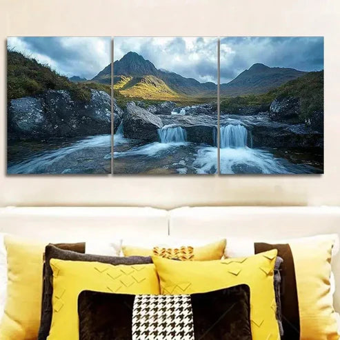 3pcs Scottish Highlands Wall Art Set Wall Art Canvas Unframed – High Quality Print 100% Australian Made Wall Canvas